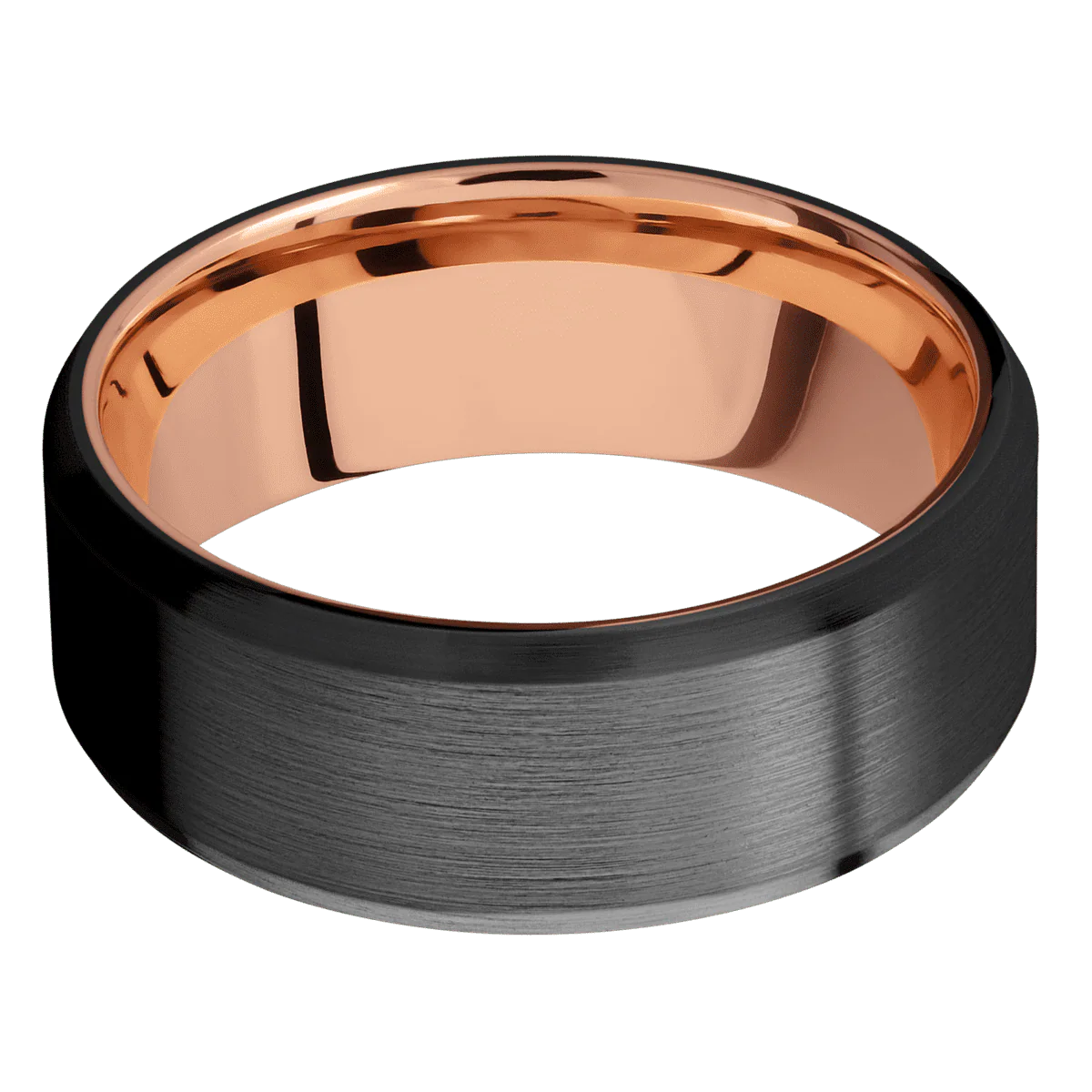 Zirconium + Satin , Satin Finish + 14K Rose Gold - Image 3