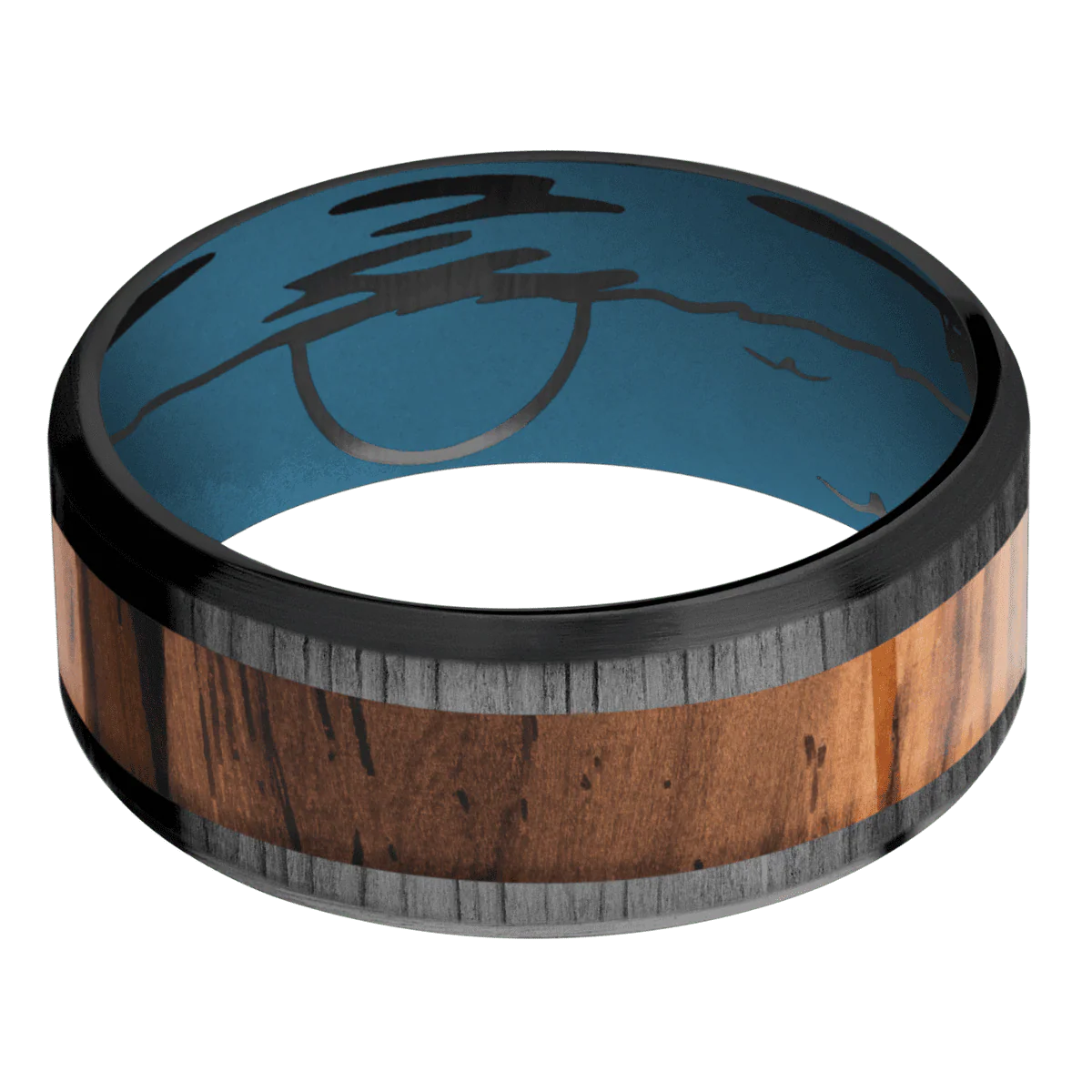 Zirconium + Treebark1 , Satin Finish + Royal Blue - Image 3